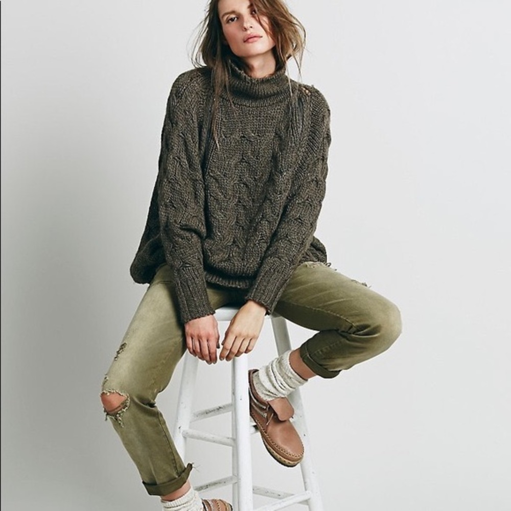 free people Mountaineer Destroyed Jeans .